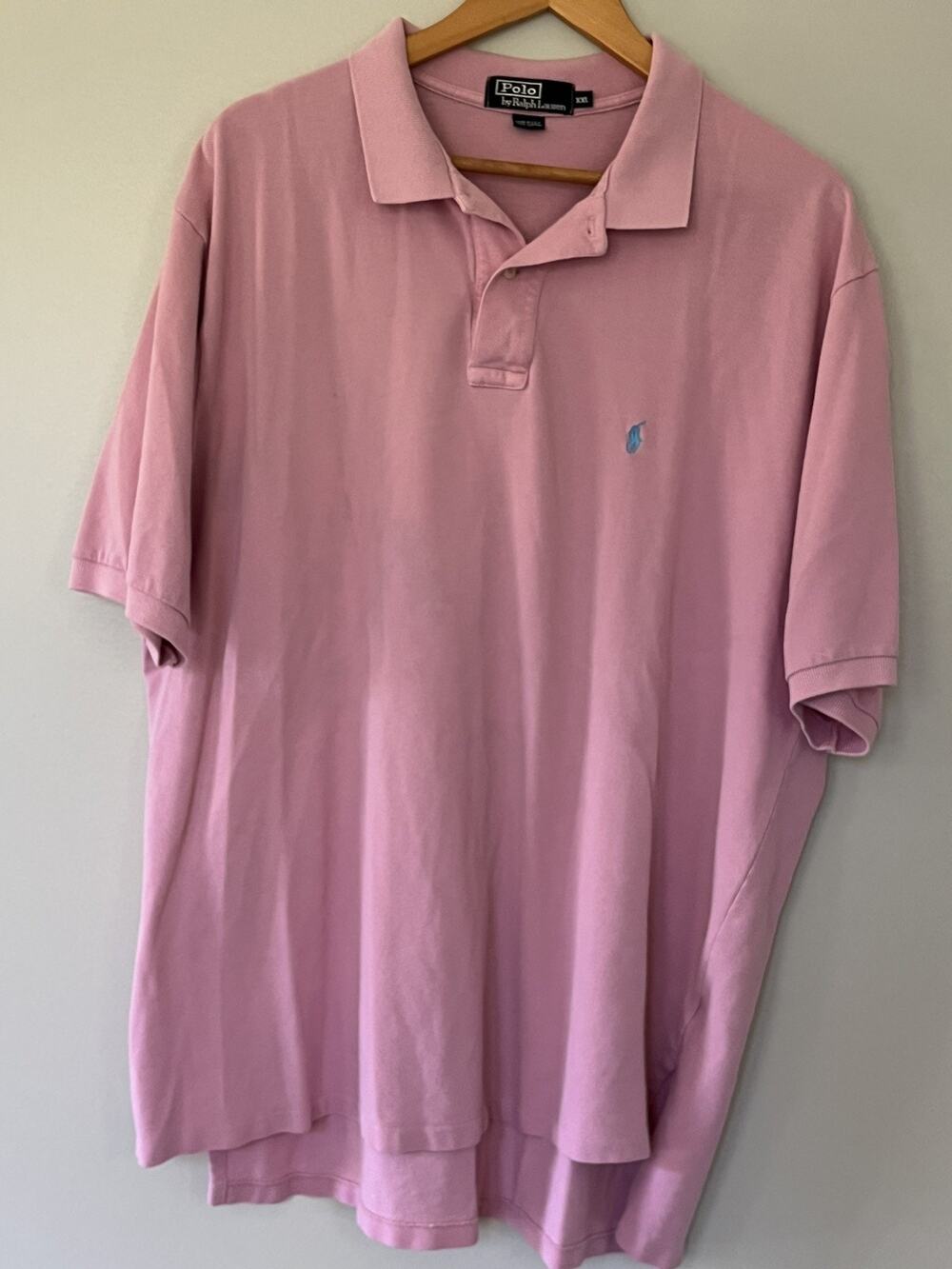 Vintage 80s/90s Ralph Lauren Polo Shirt Mens XXL Pink Cotton USA
